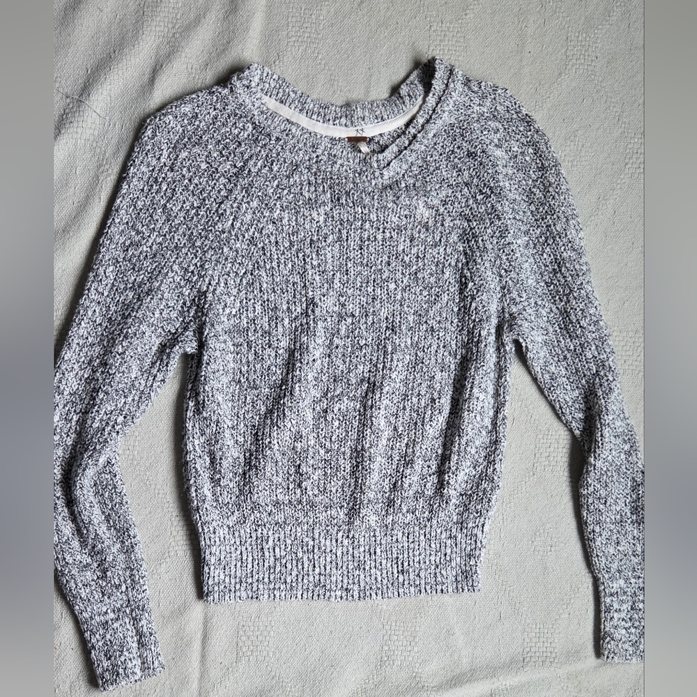 Free People Monochrome Knit Sweater